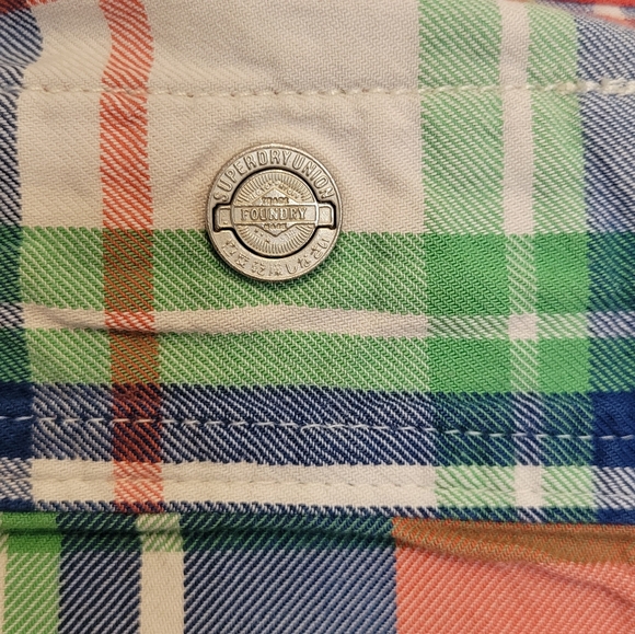 Superdry Colorful Plaid Shirt, VGUC, Size S - Picture 4 of 9